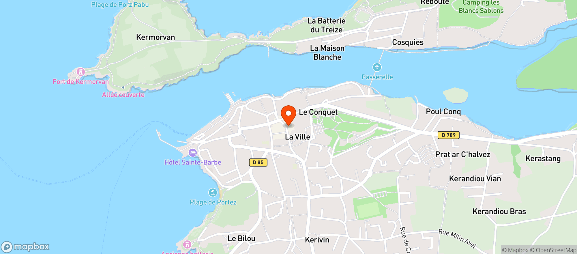 Map showing Les Caves Conquetoises SNC
