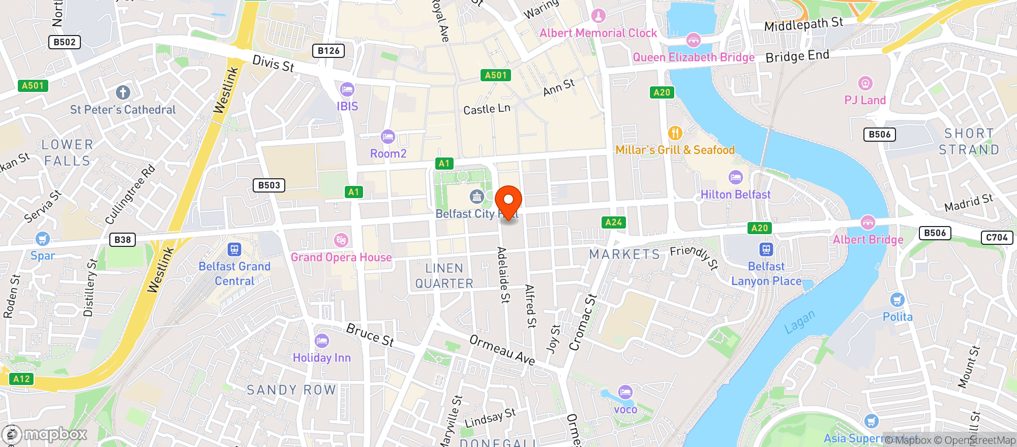 Map showing The Foundry