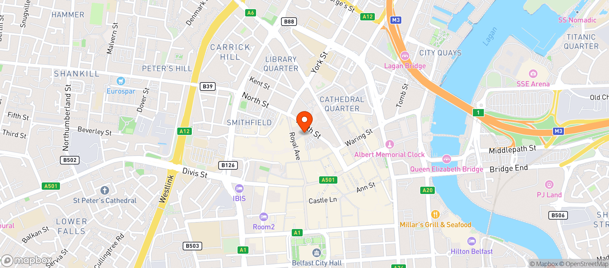 Map showing Angel And Two Bibles
