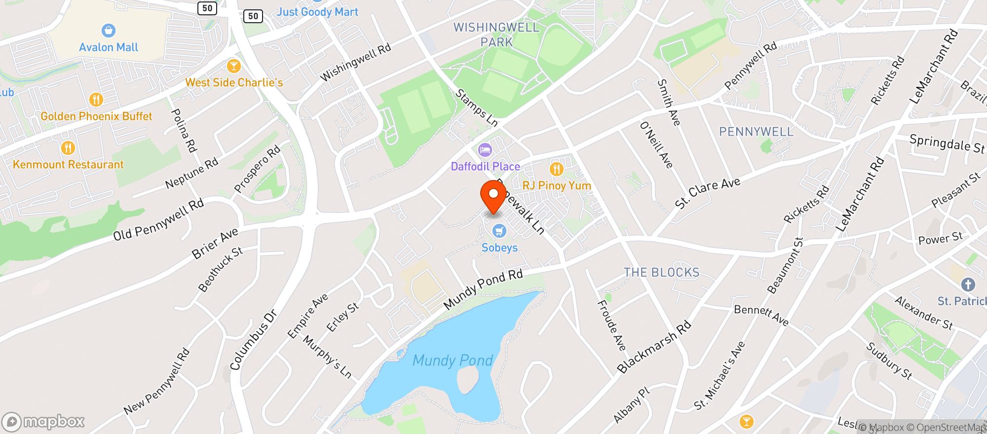 Map showing Sobeys