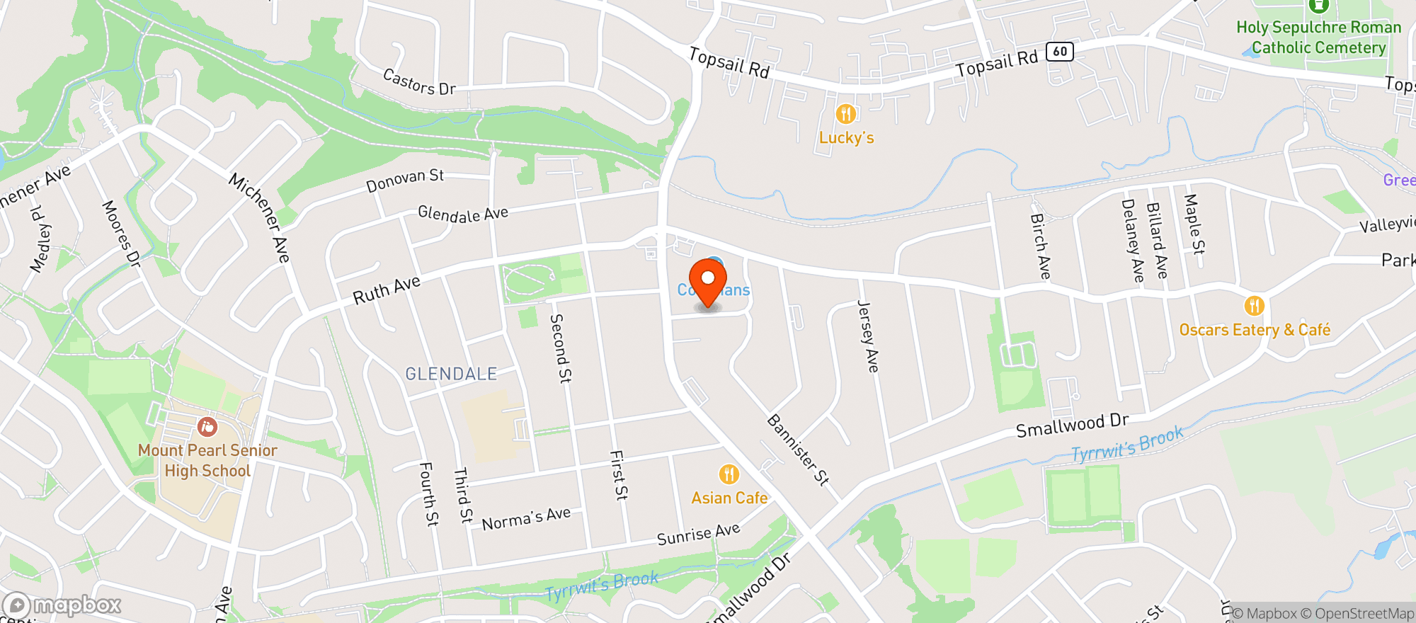 Map showing Colemans
