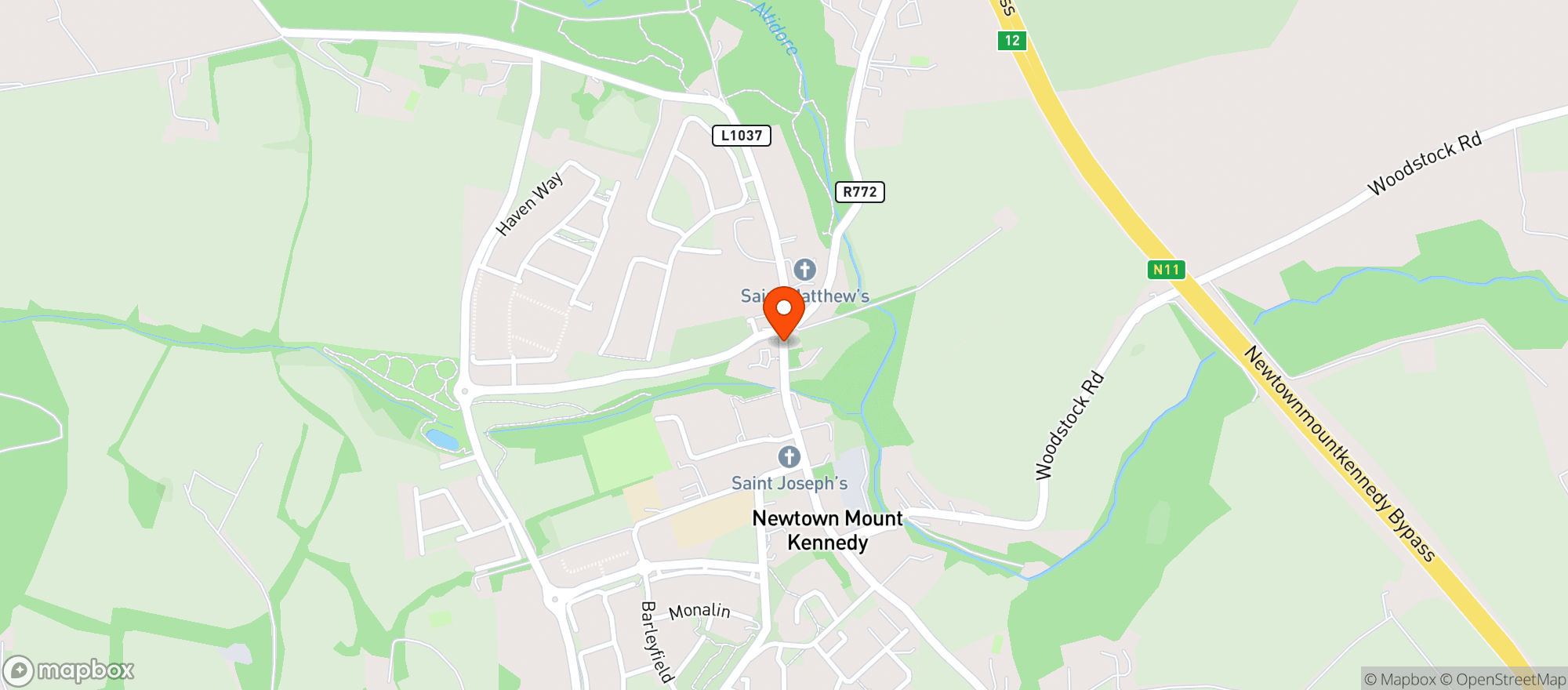 Map showing Dunnes Stores