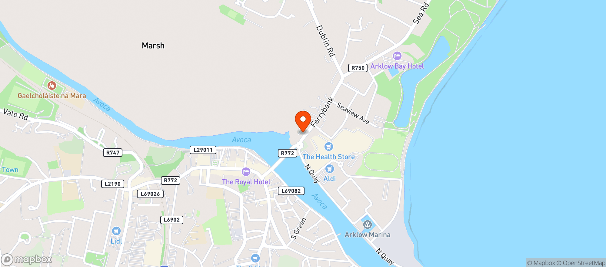 Map showing Dunnes Stores