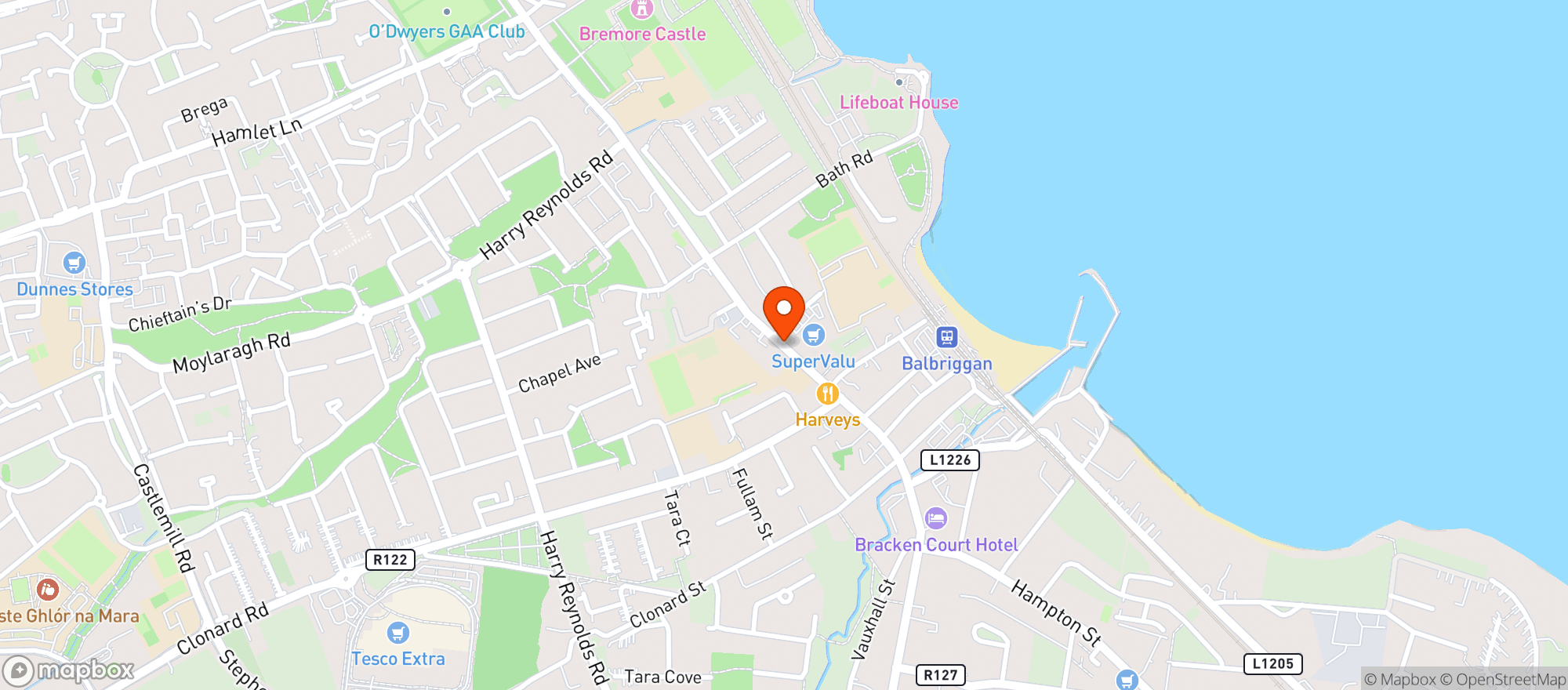 Map showing Dunnes Stores