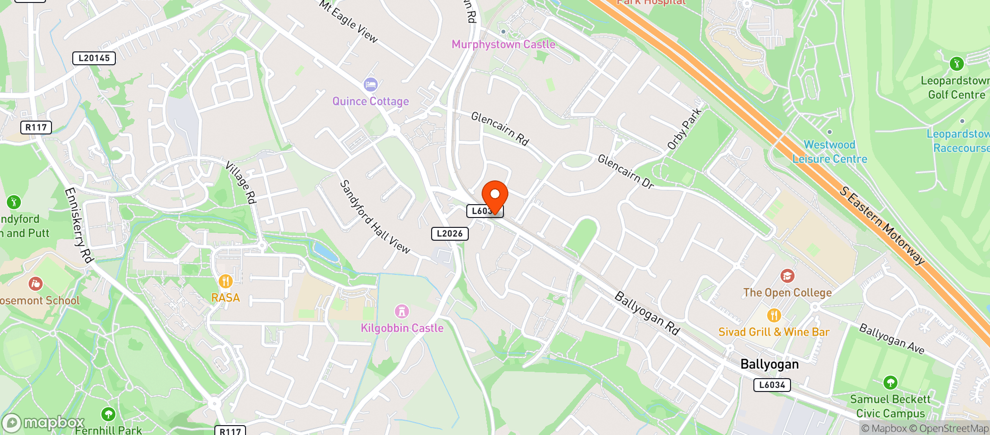Map showing Dunnes Stores
