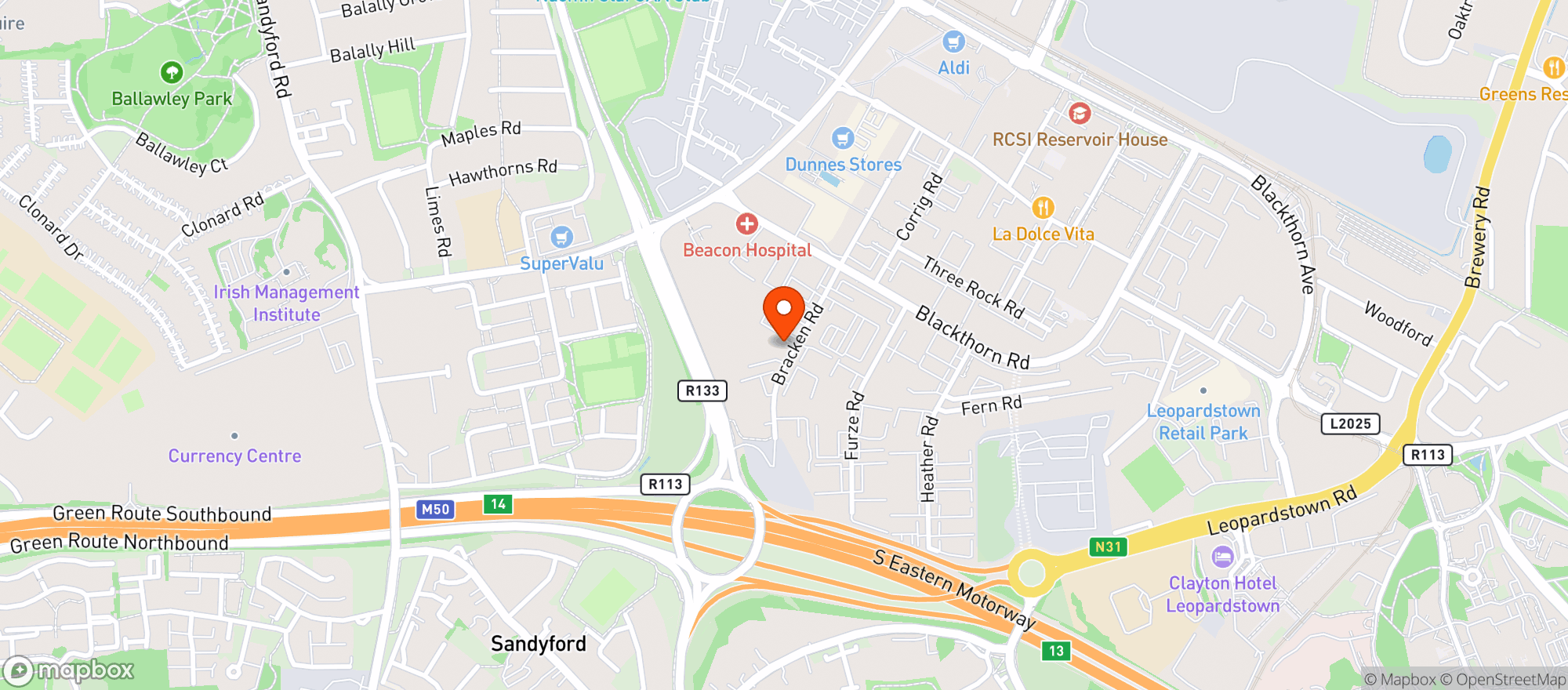 Map showing Dunnes Stores