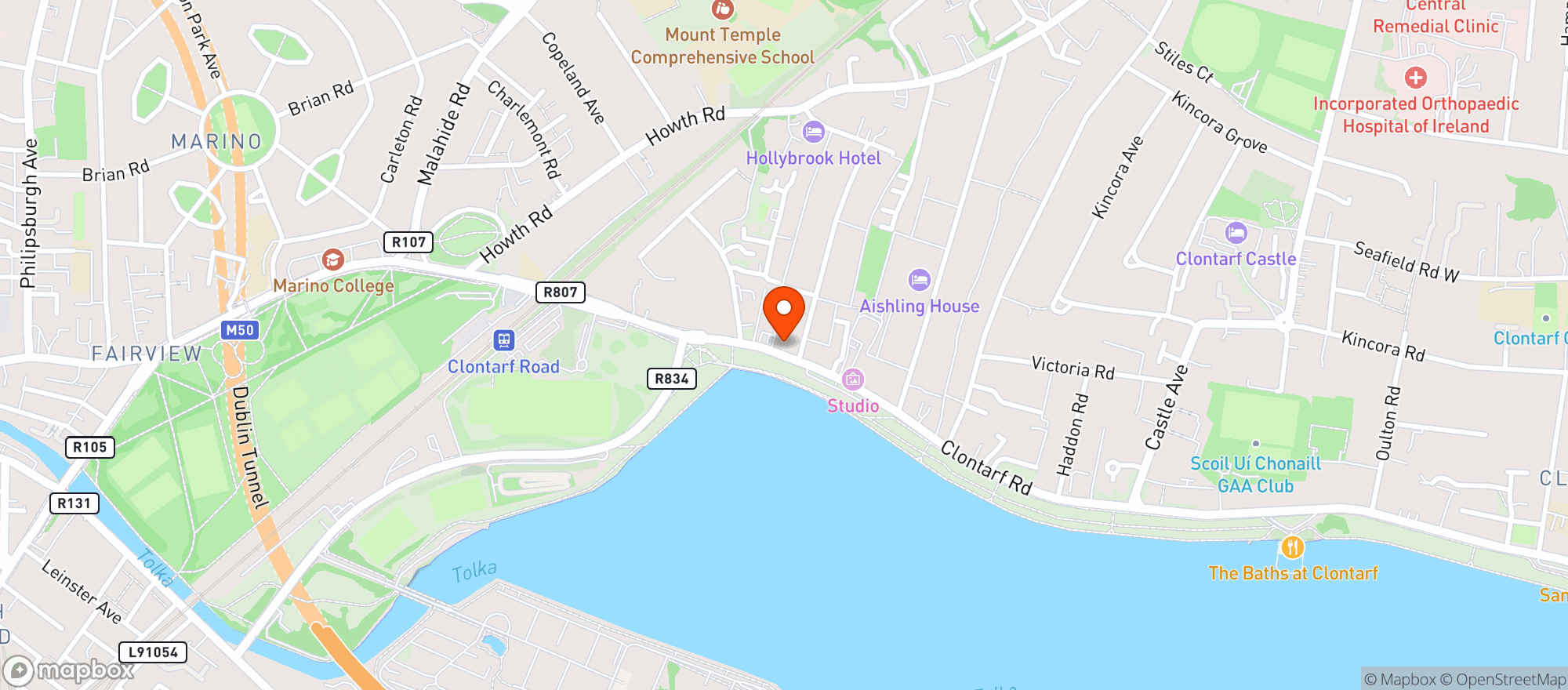 Map showing Clontarf Wines