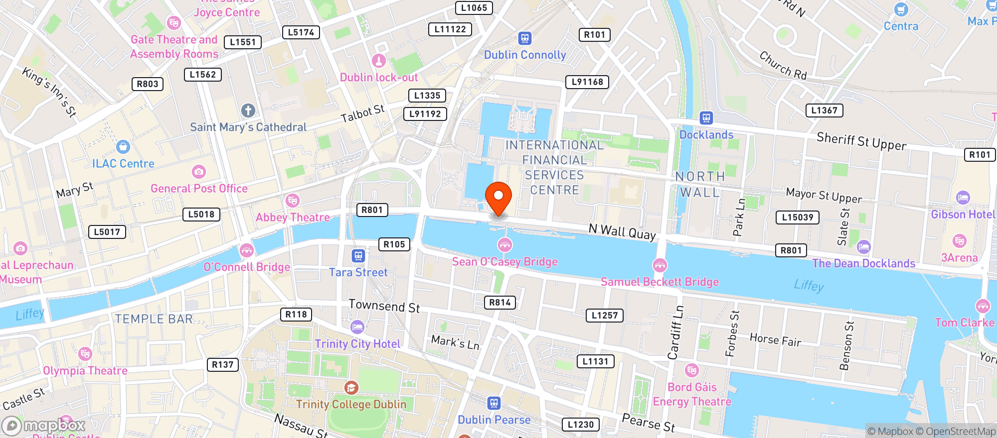 Map showing Simply Delicious