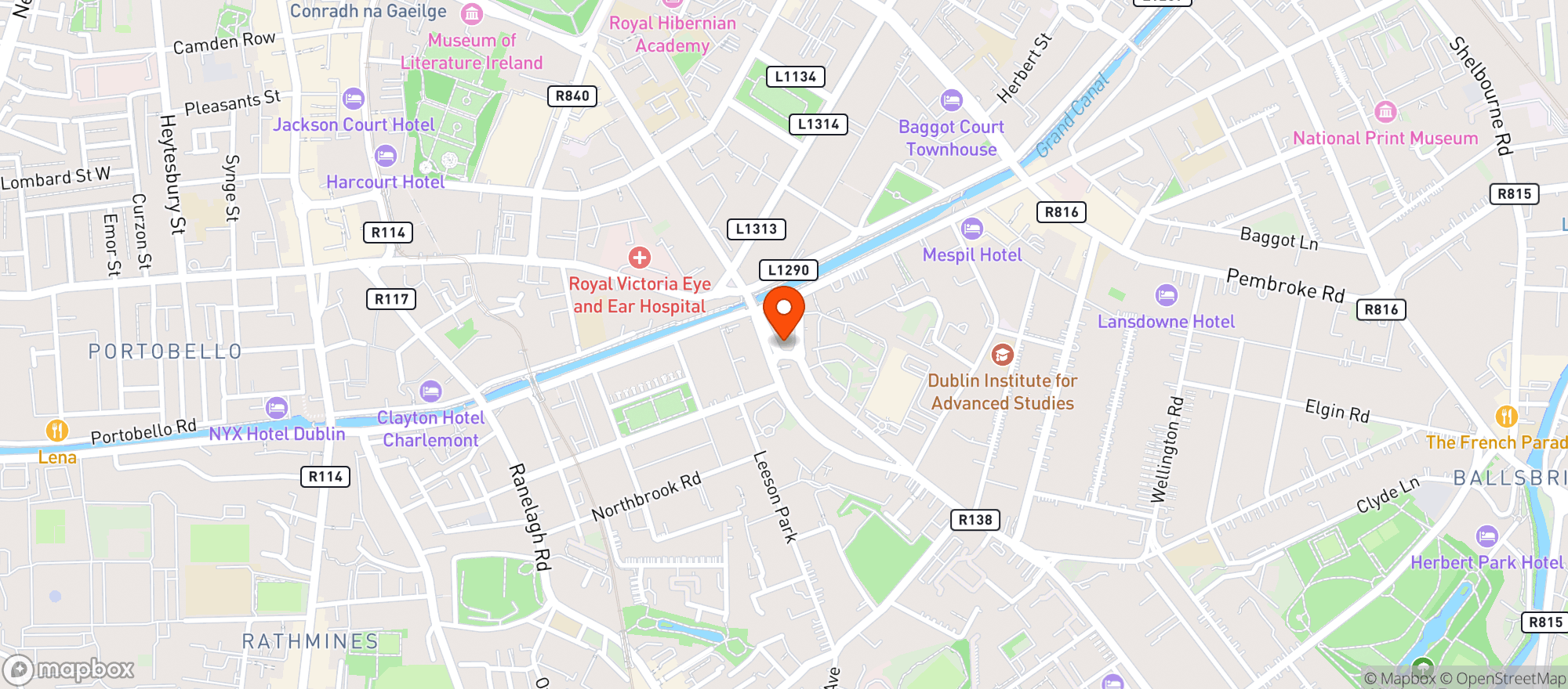 Map showing Neighbourhood Wine