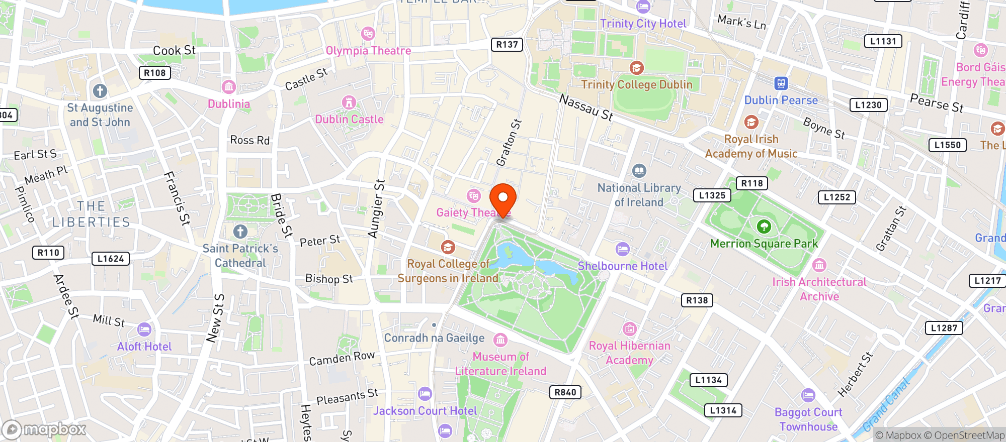 Map showing Dunnes Stores