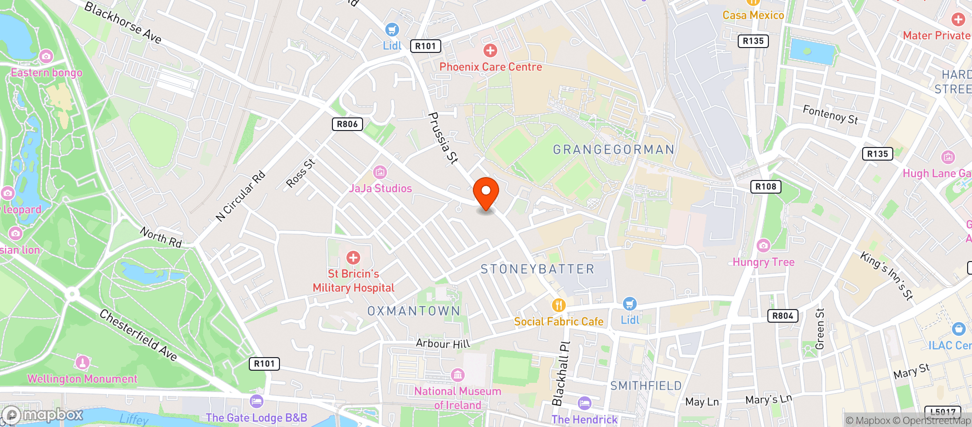 Map showing Joli