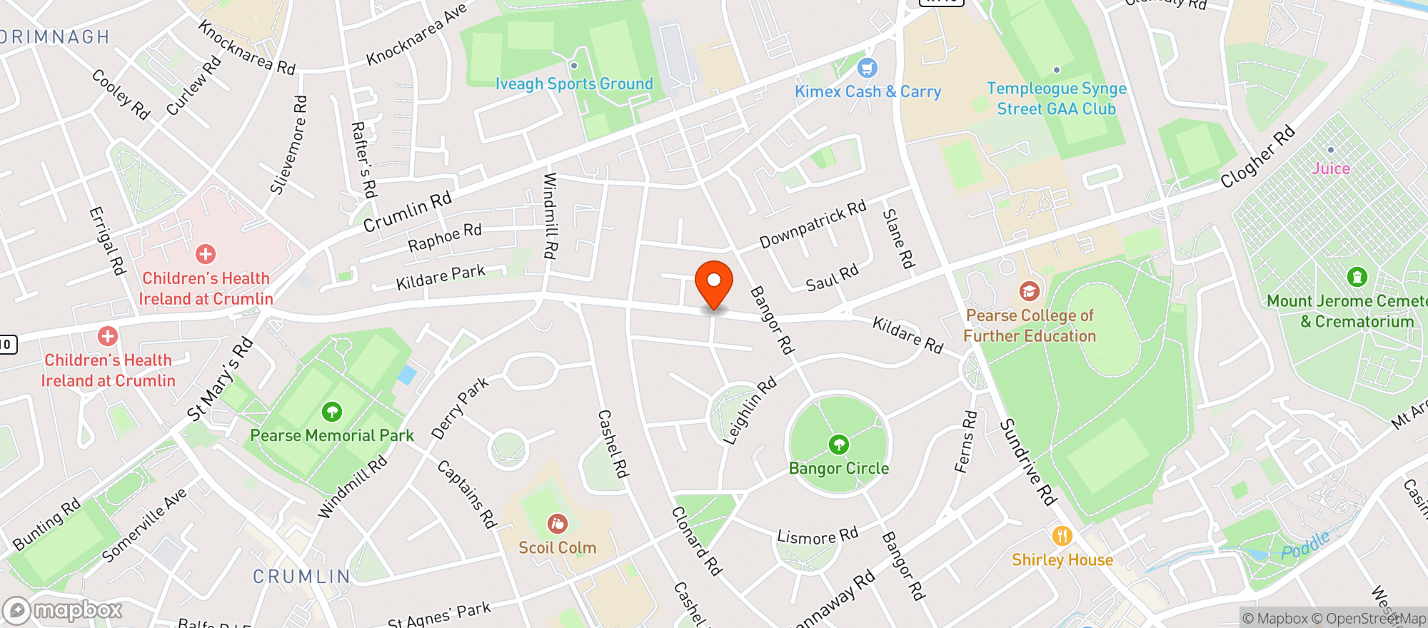 Map showing Dunnes Stores