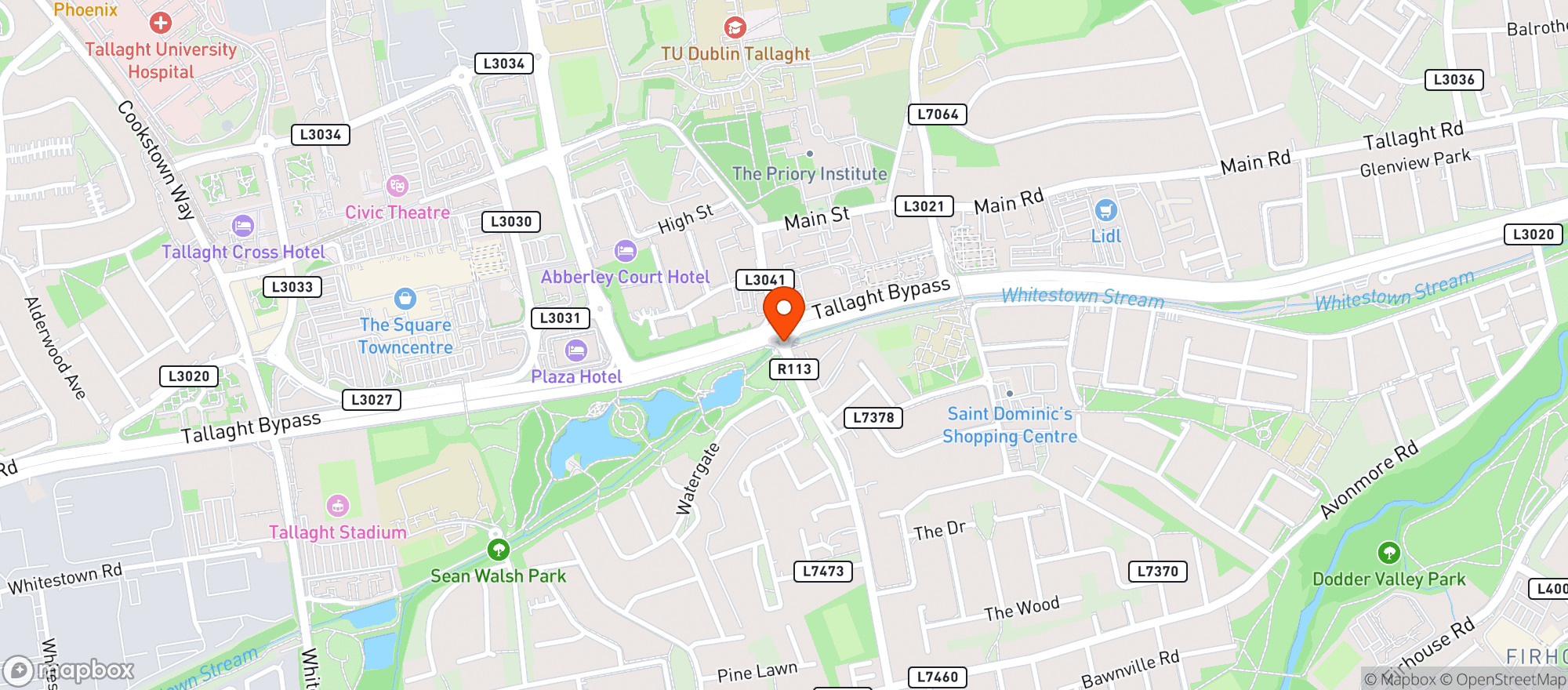 Map showing Dunnes Stores