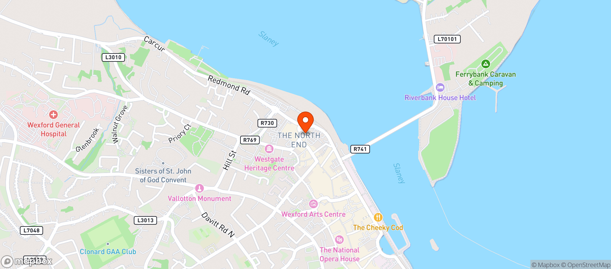 Map showing Dunnes Stores