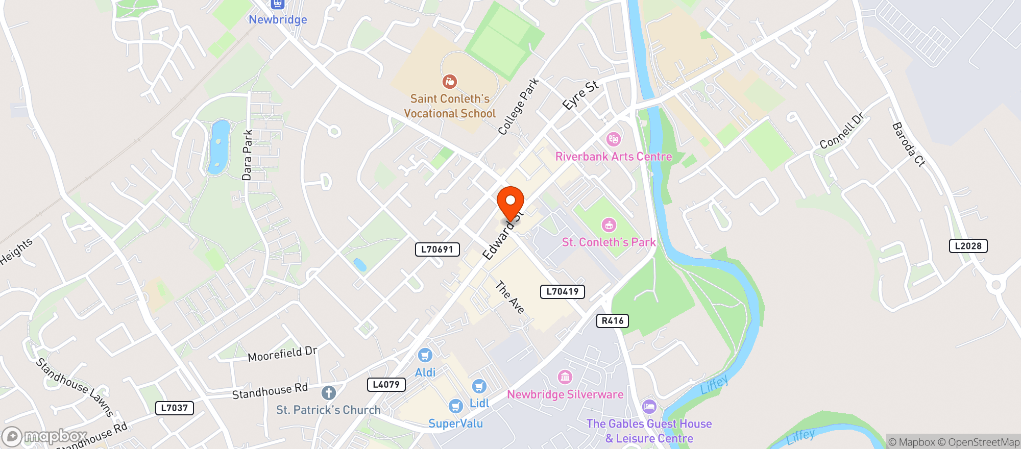 Map showing Dunnes Stores