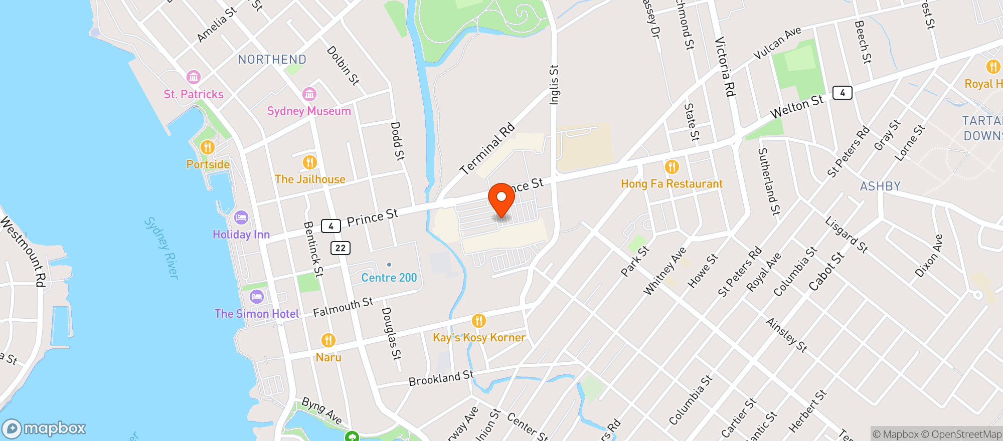 Map showing Sobeys