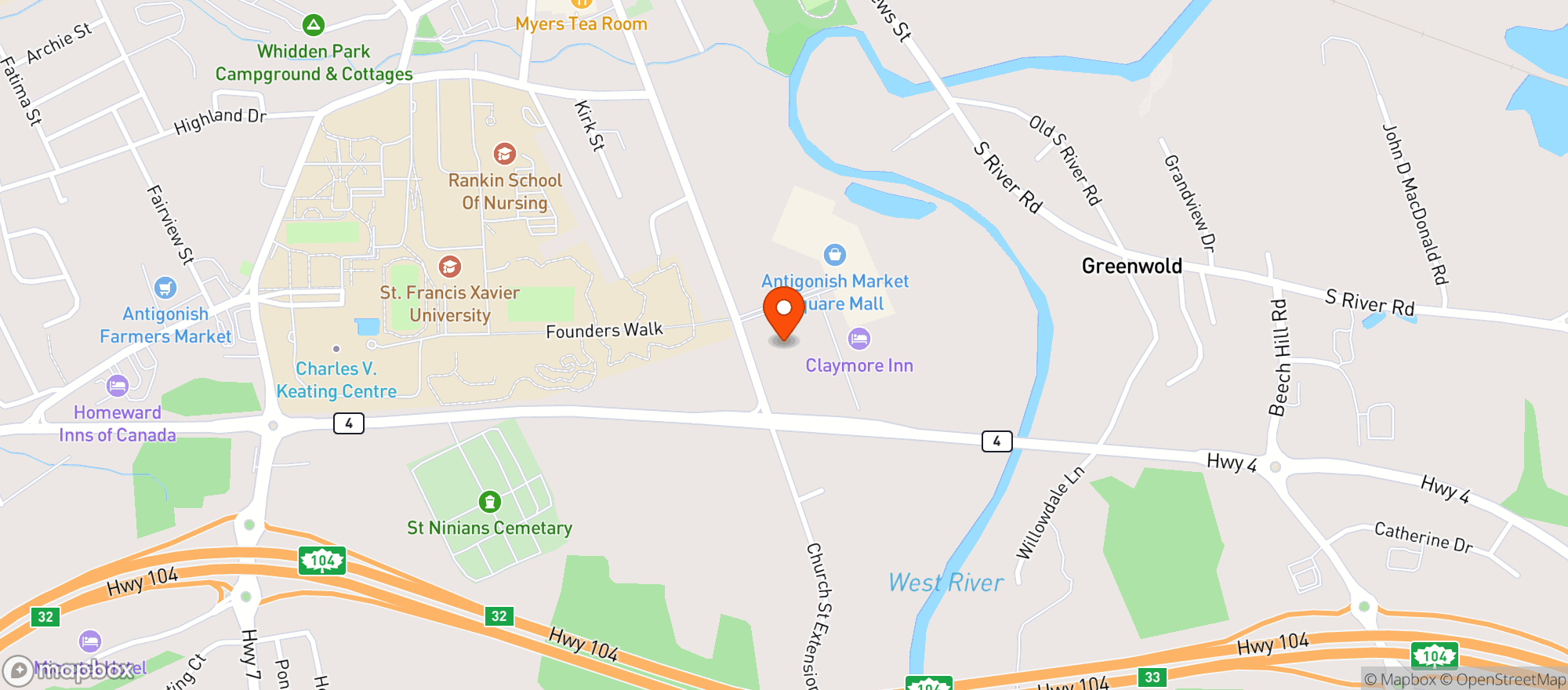 Map showing Sobeys 596