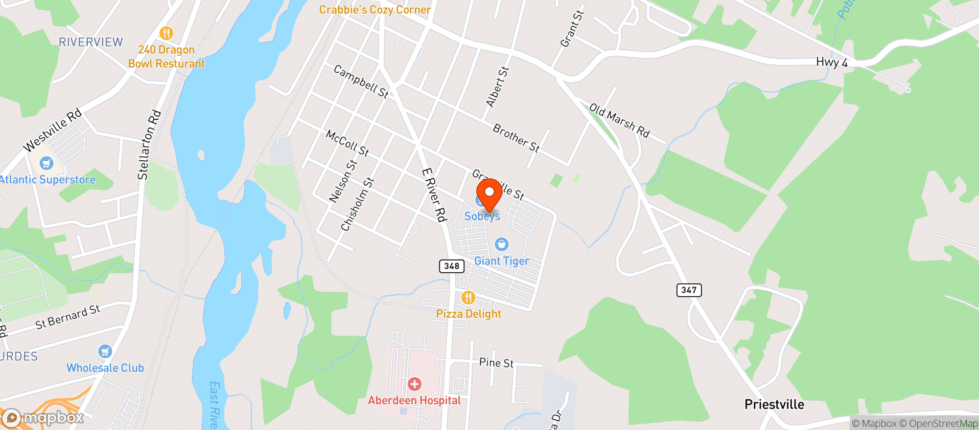 Map showing Sobeys 370