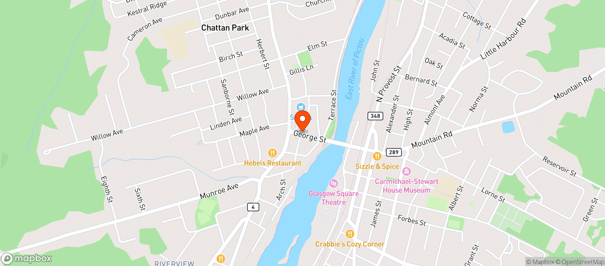 Map showing Sobeys