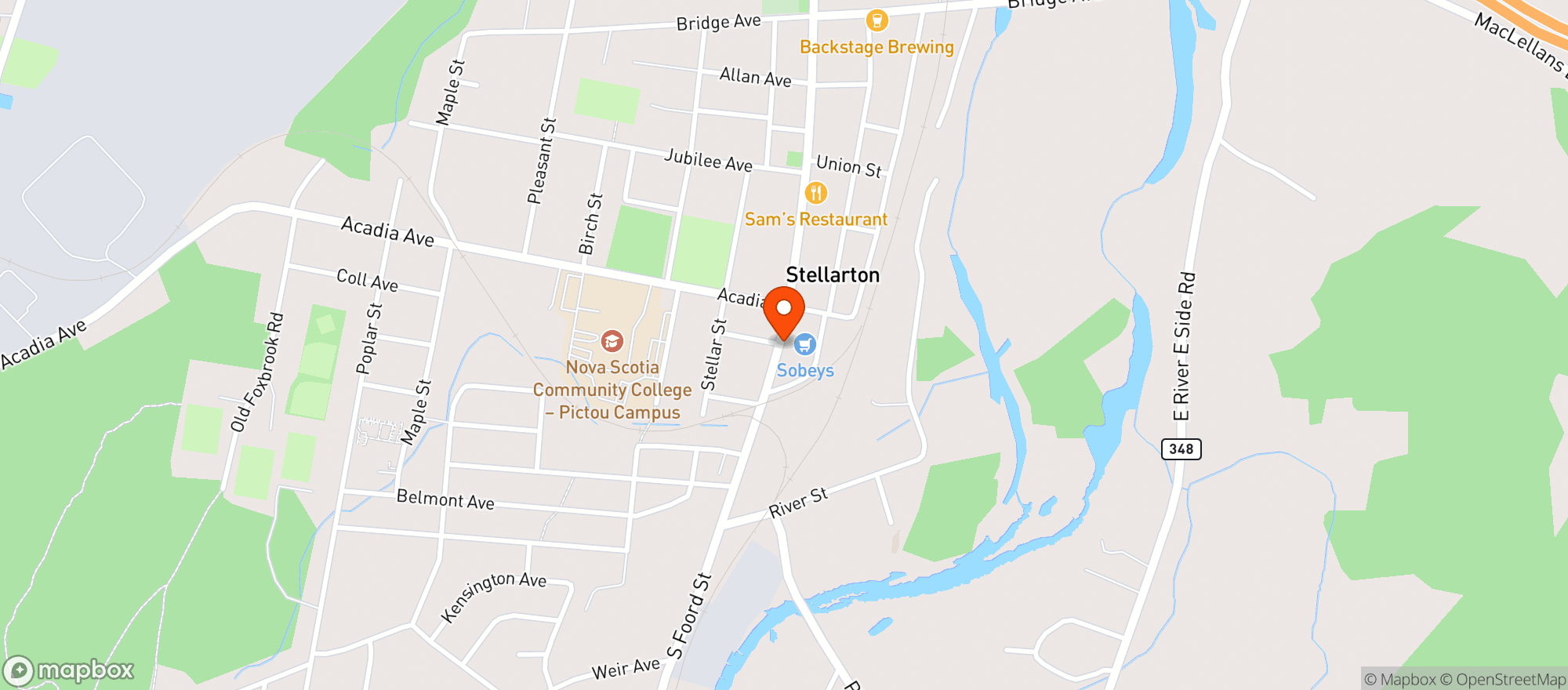 Map showing Sobeys