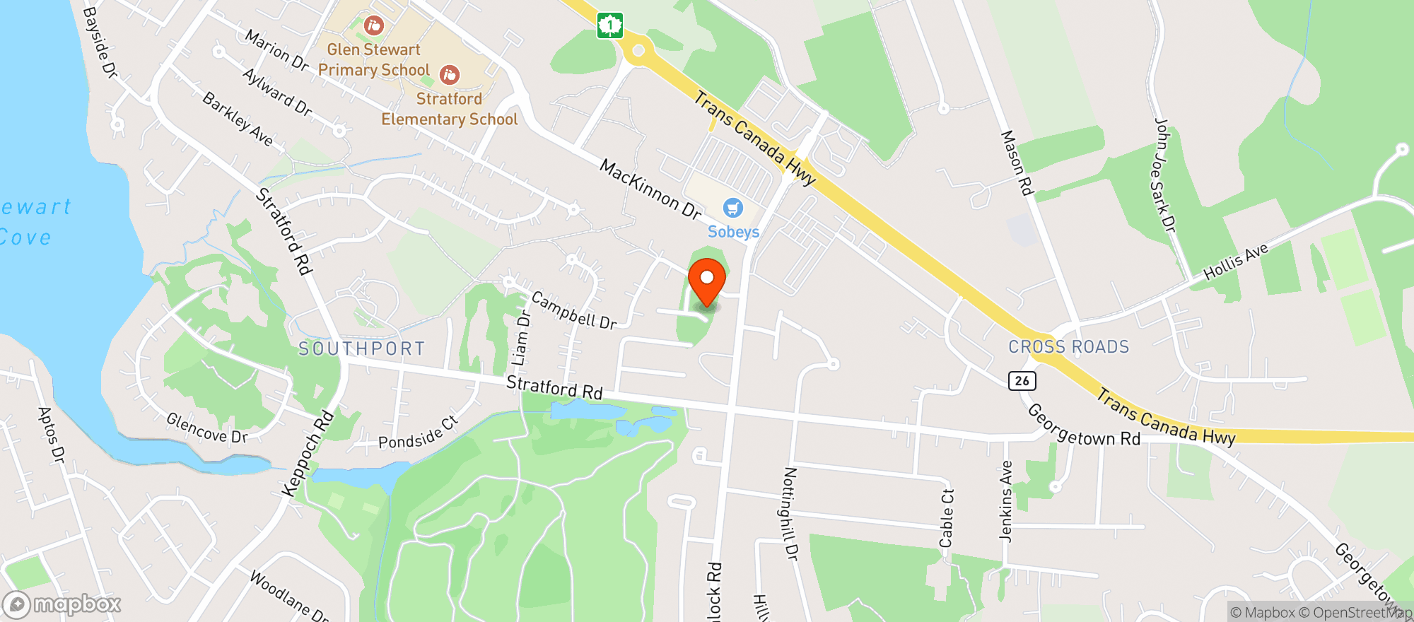 Map showing Sobeys