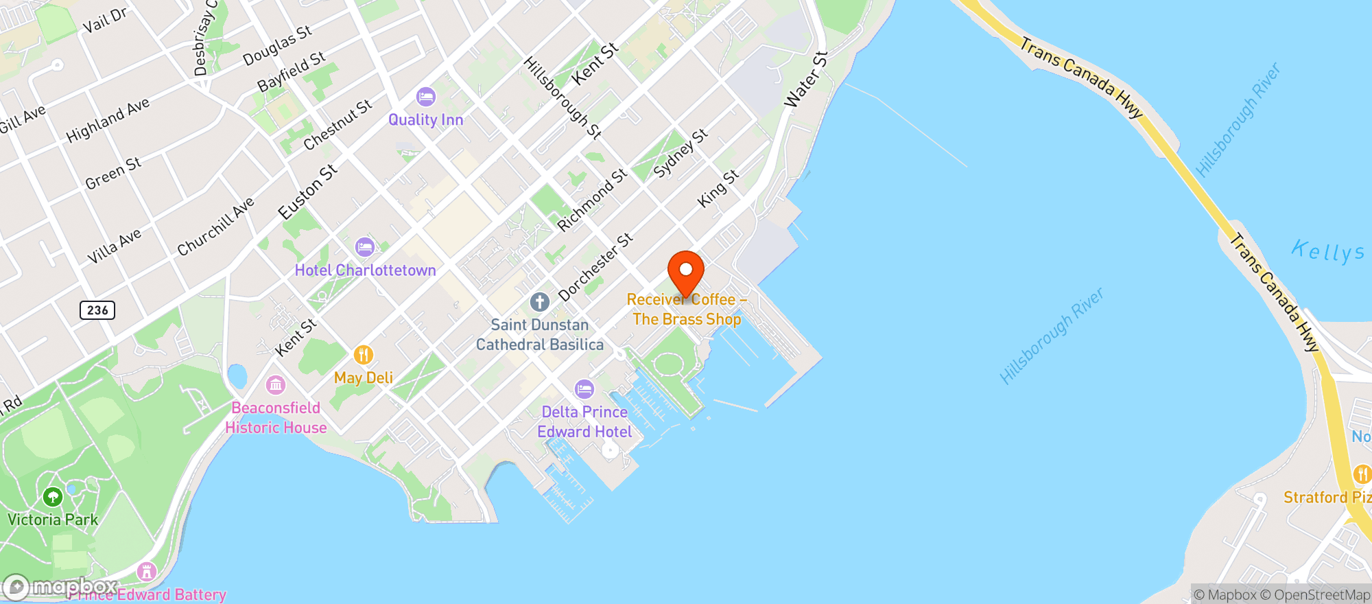 Map showing Big Burger
