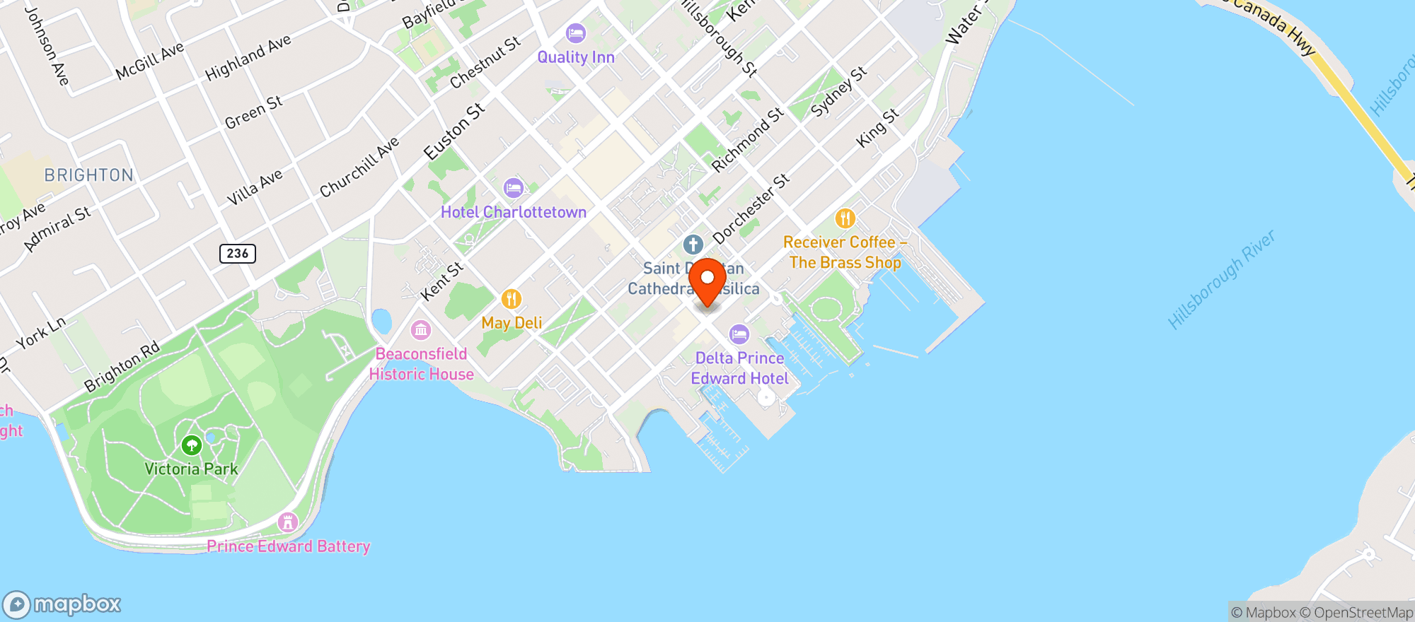 Map showing The Root Cellar