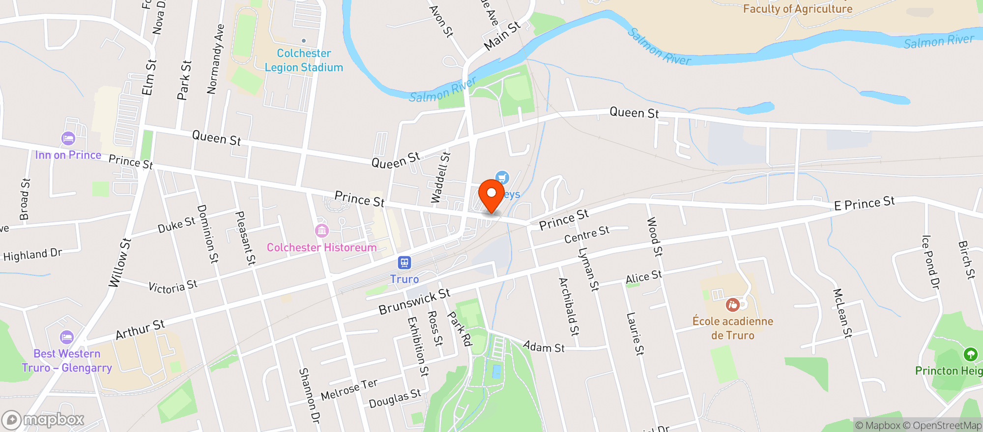 Map showing Sobeys