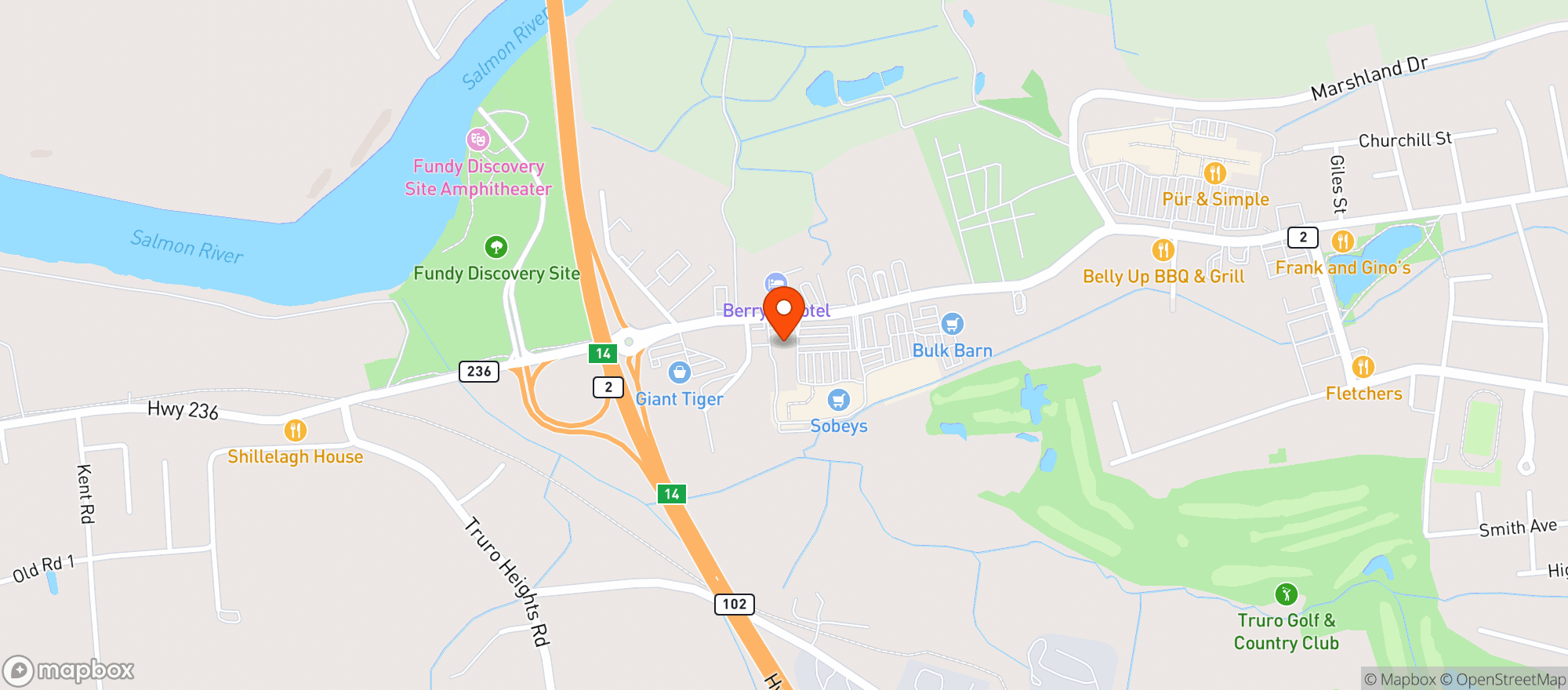 Map showing Sobeys