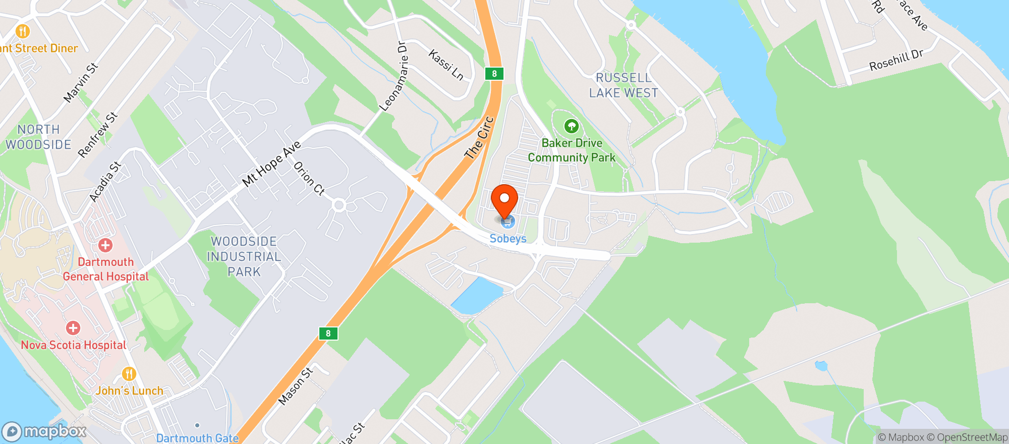 Map showing Sobeys 758