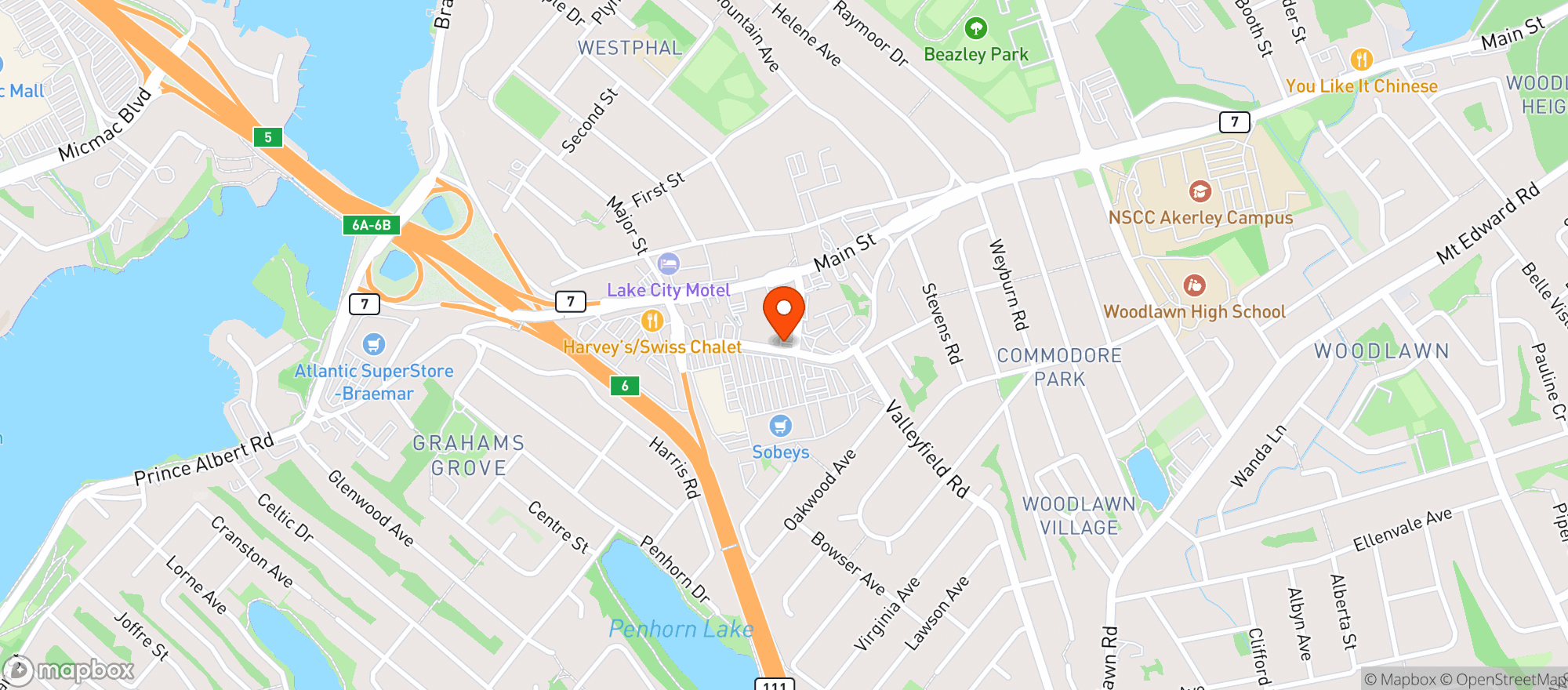 Map showing Sobeys 772
