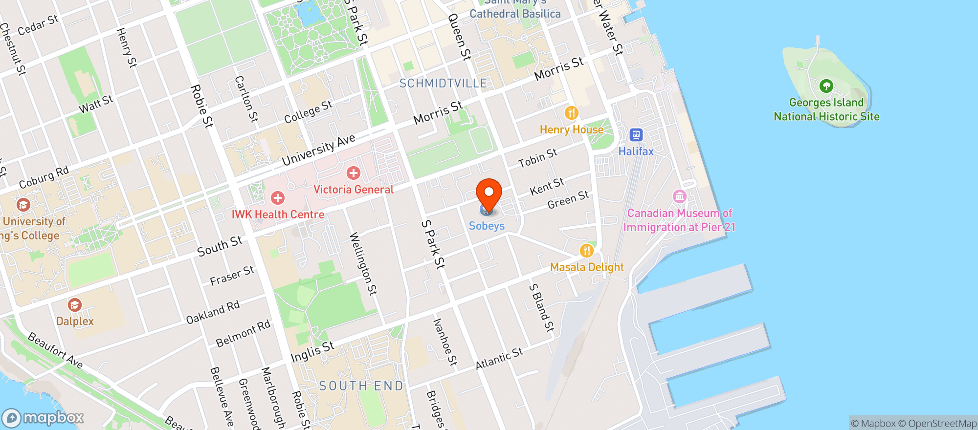 Map showing Sobeys 574