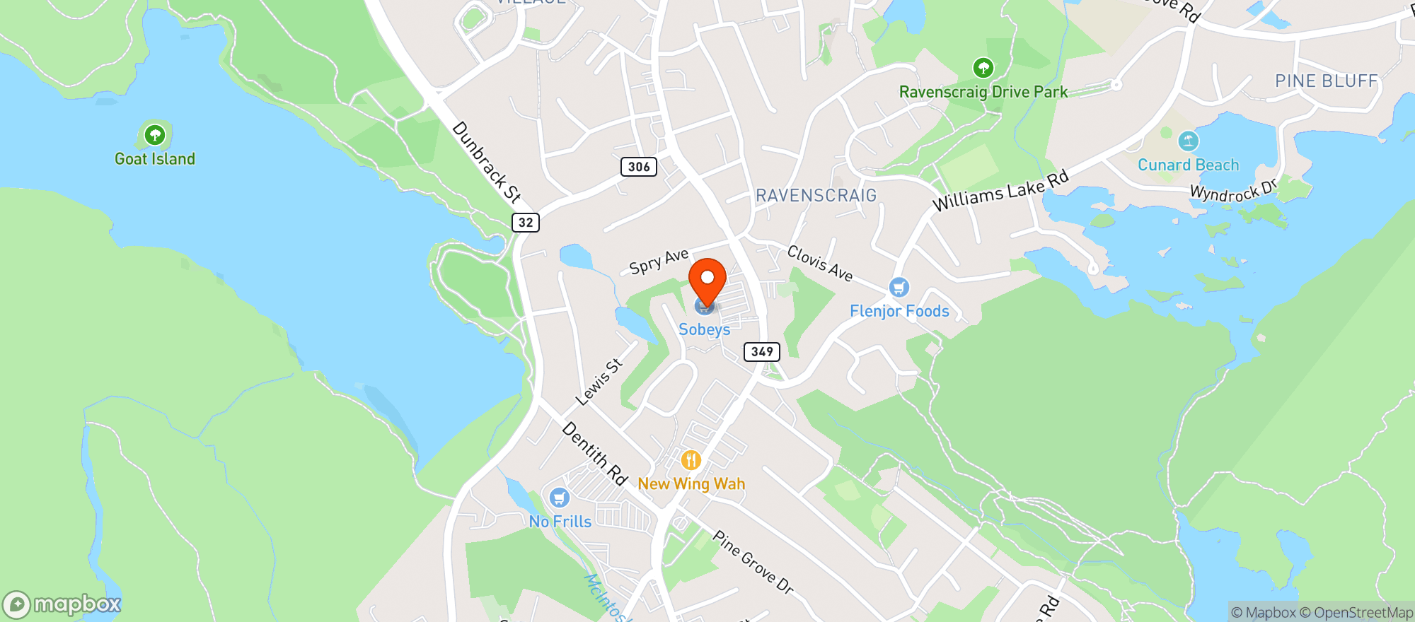 Map showing Sobeys 321