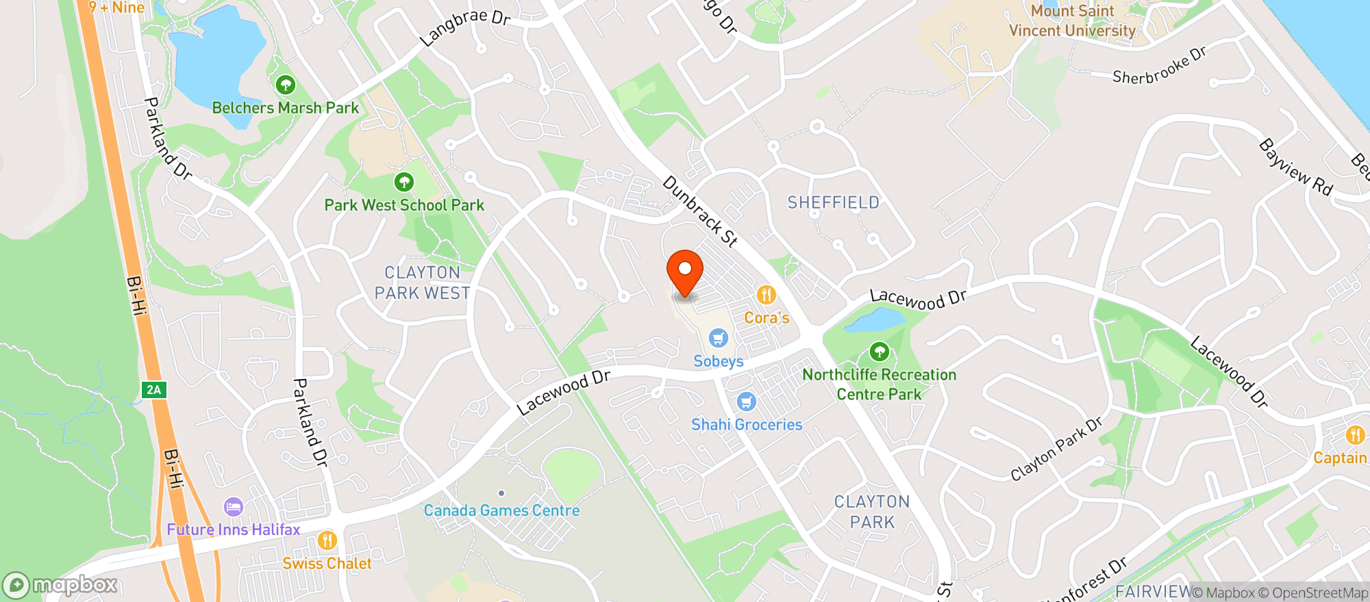 Map showing Sobeys
