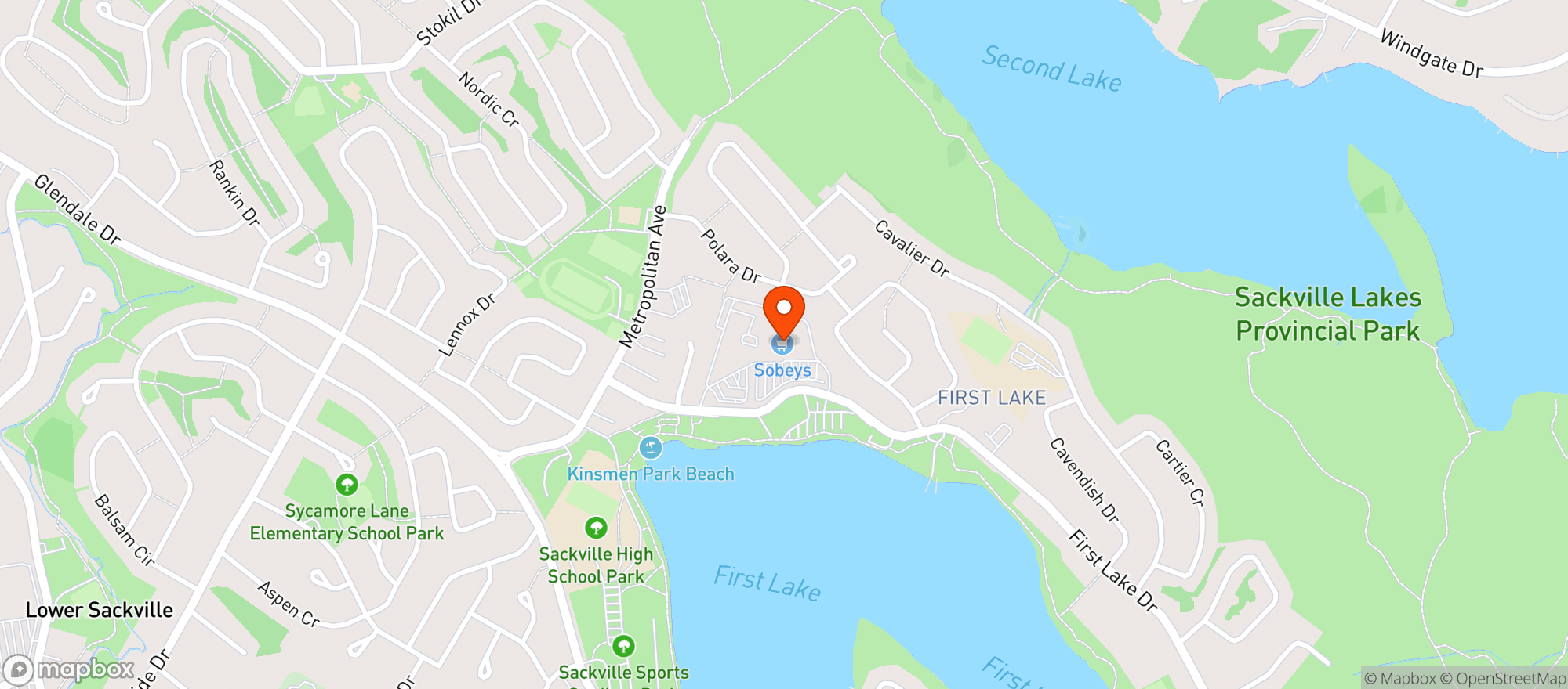 Map showing Sobeys 788