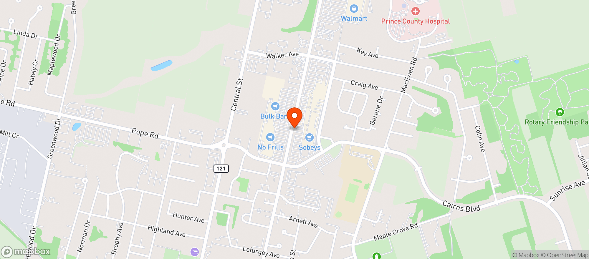 Map showing Sobeys