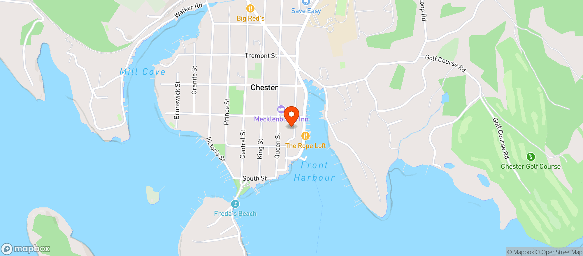 Map showing Martins Point Mercantile On Duke (With Nor'easter Apparel)
