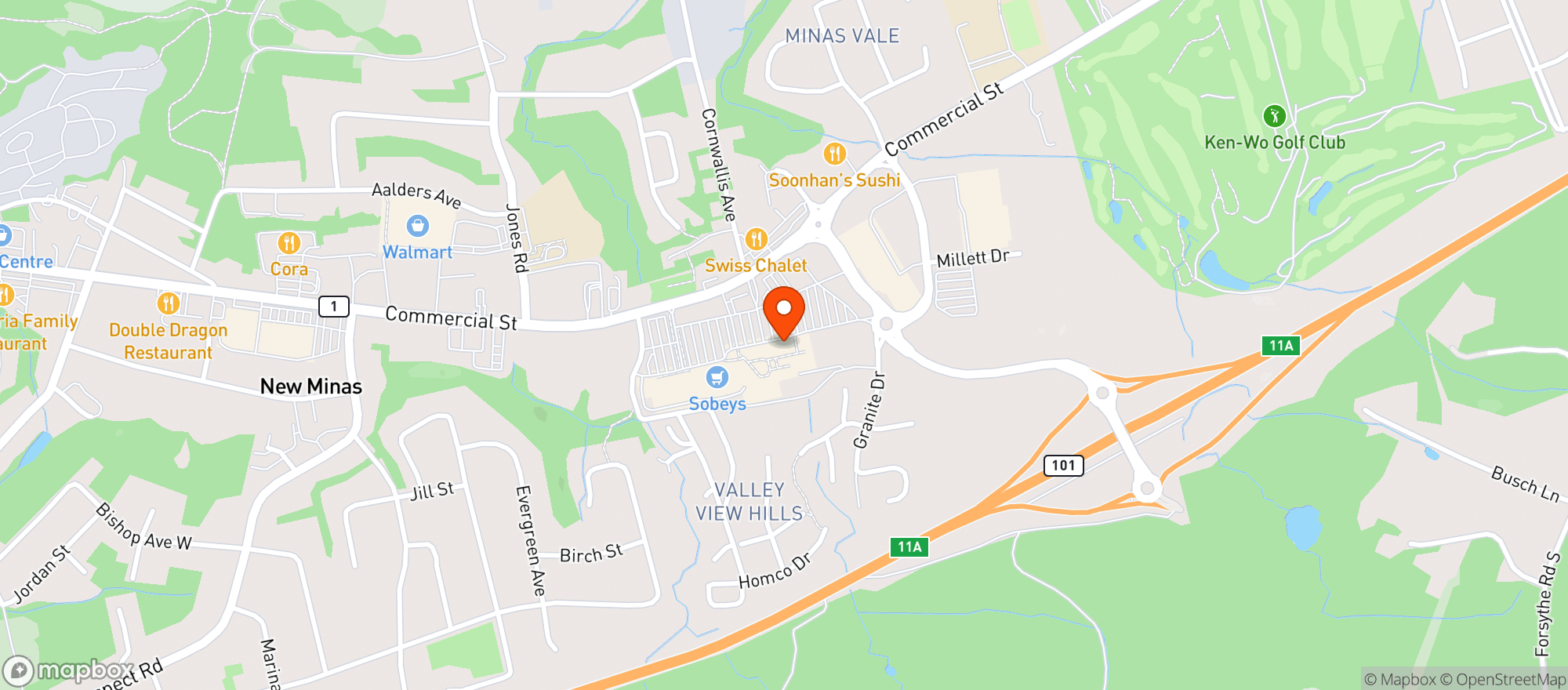 Map showing Sobeys 747