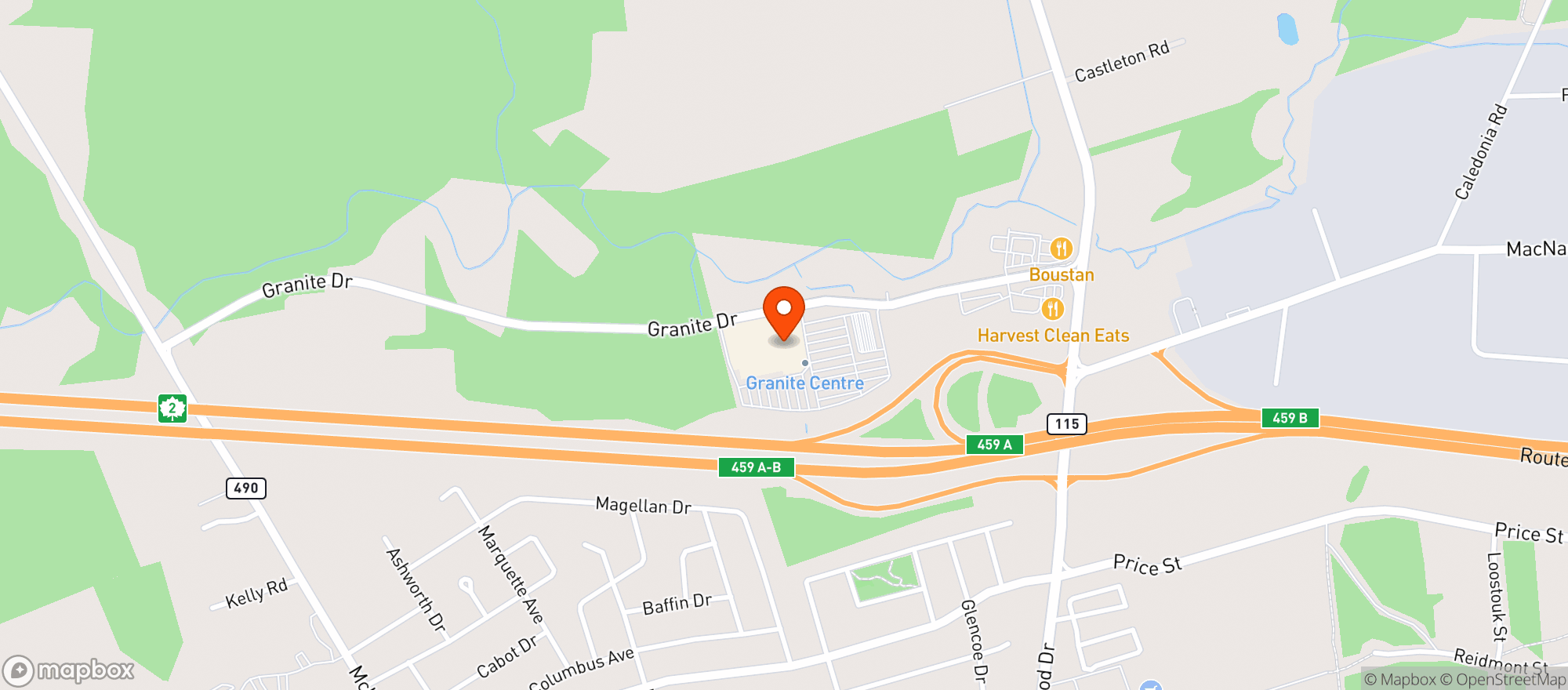 Map showing Costco Wholesale - Moncton