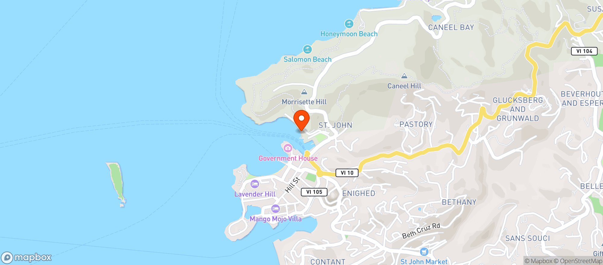 Map showing Golden Hour