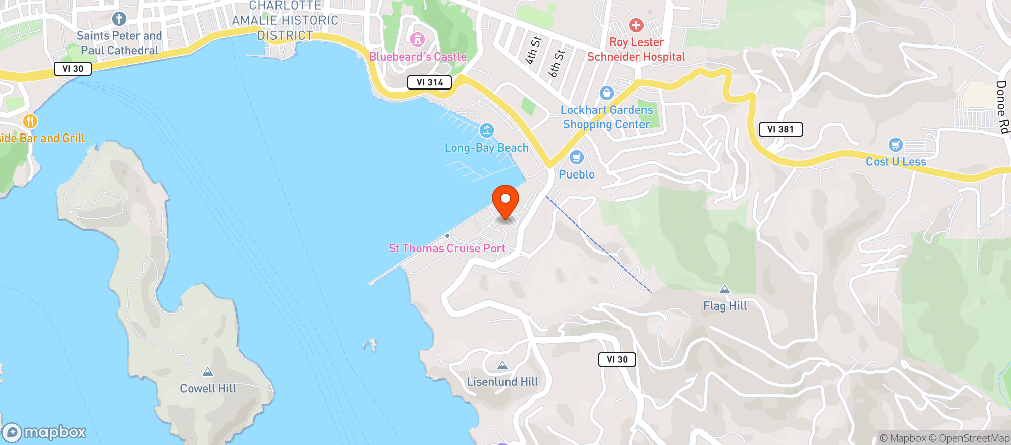 Map showing Gourmet Gallery