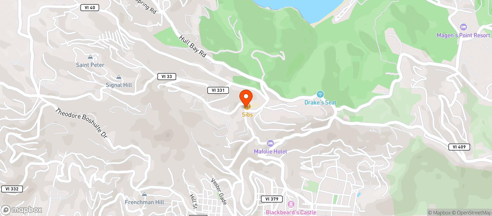Map showing Sib's On The Mountain