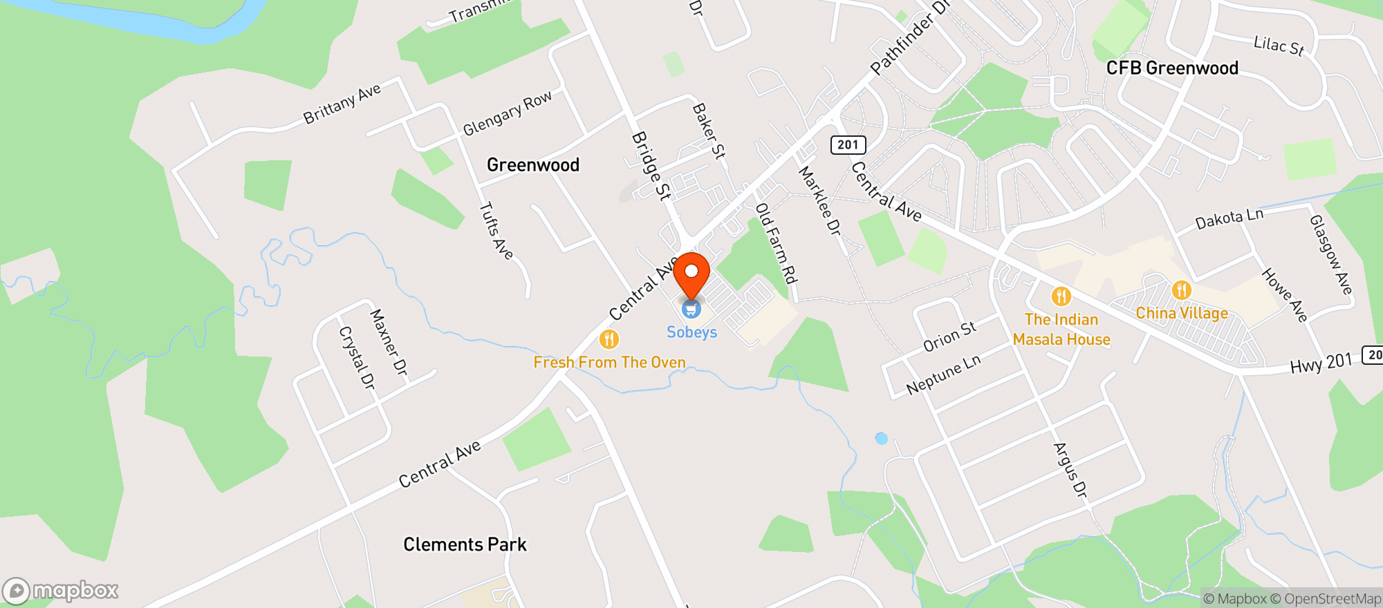 Map showing Sobeys 746
