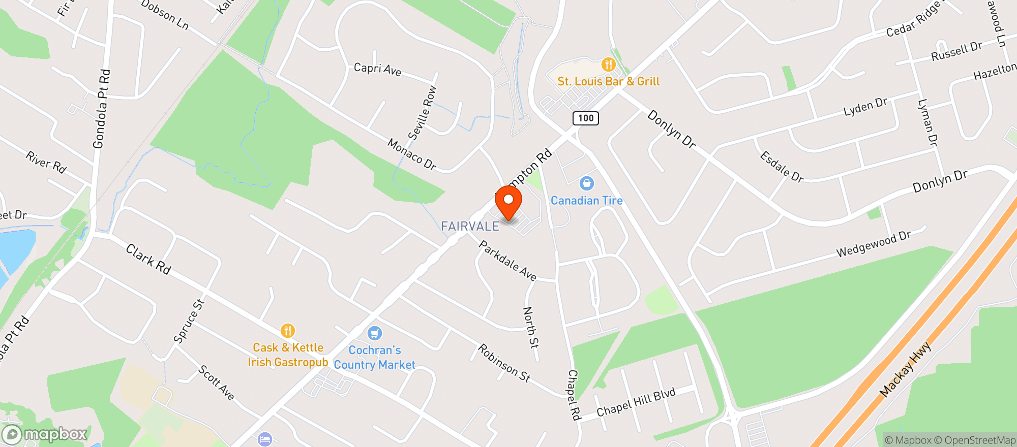 Map showing Sobeys