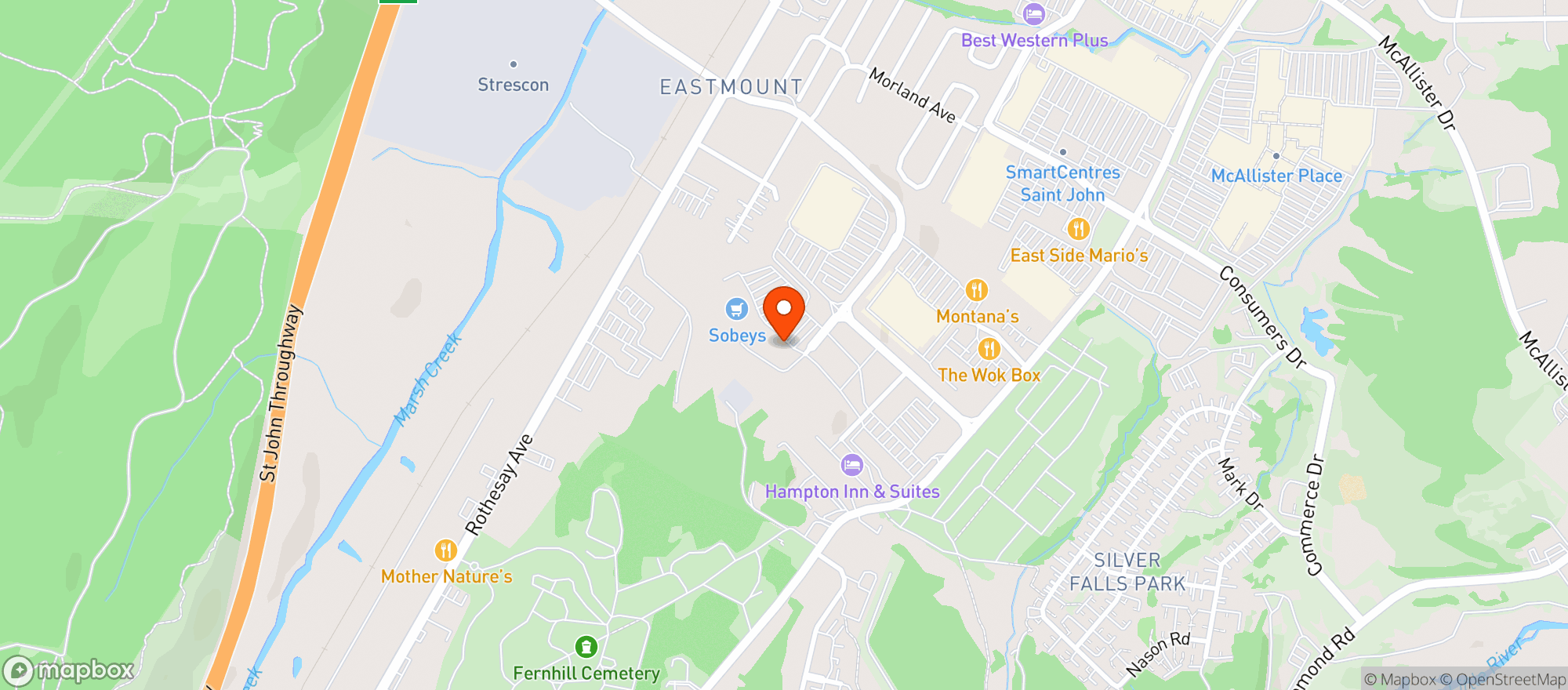 Map showing Sobeys