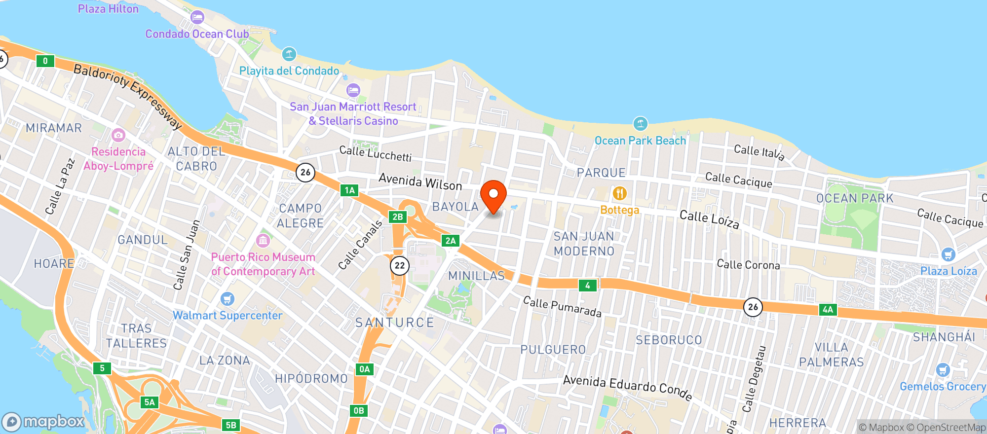 Map showing Doubletree By Hilton