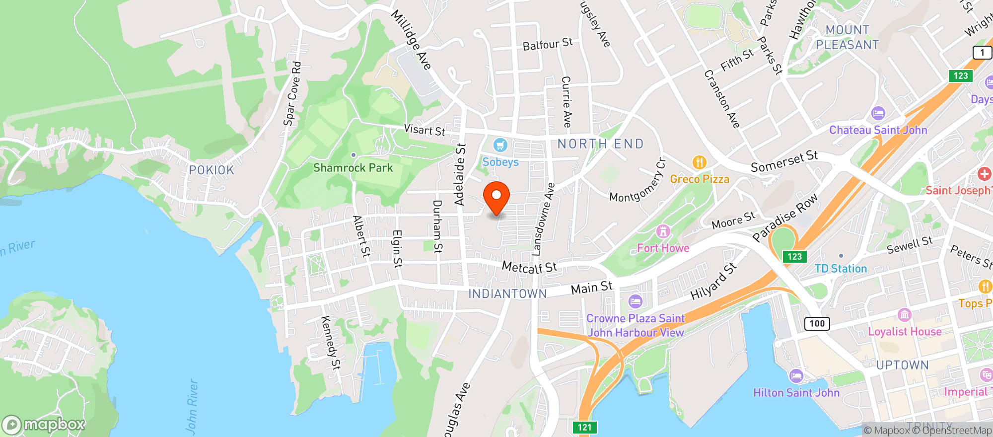 Map showing Sobeys