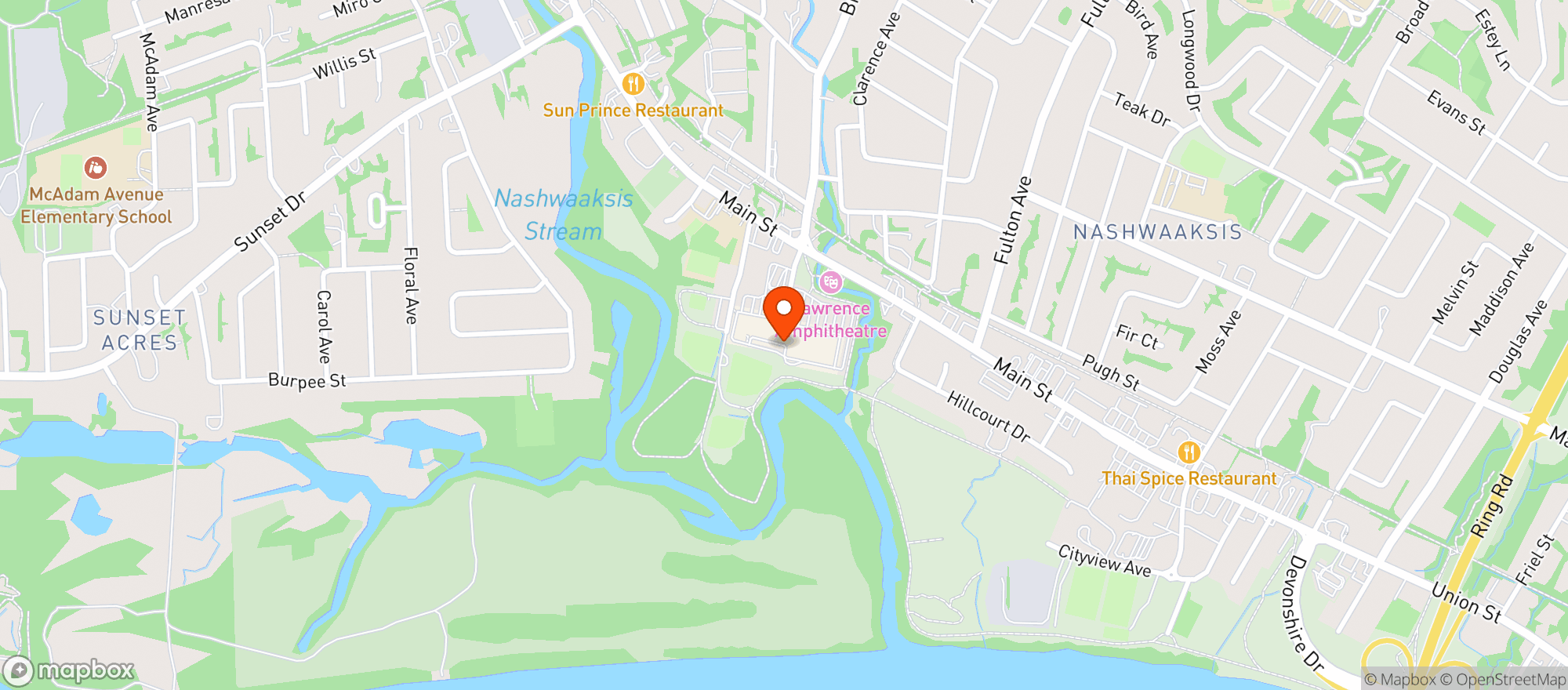 Map showing Atlantic Superstore