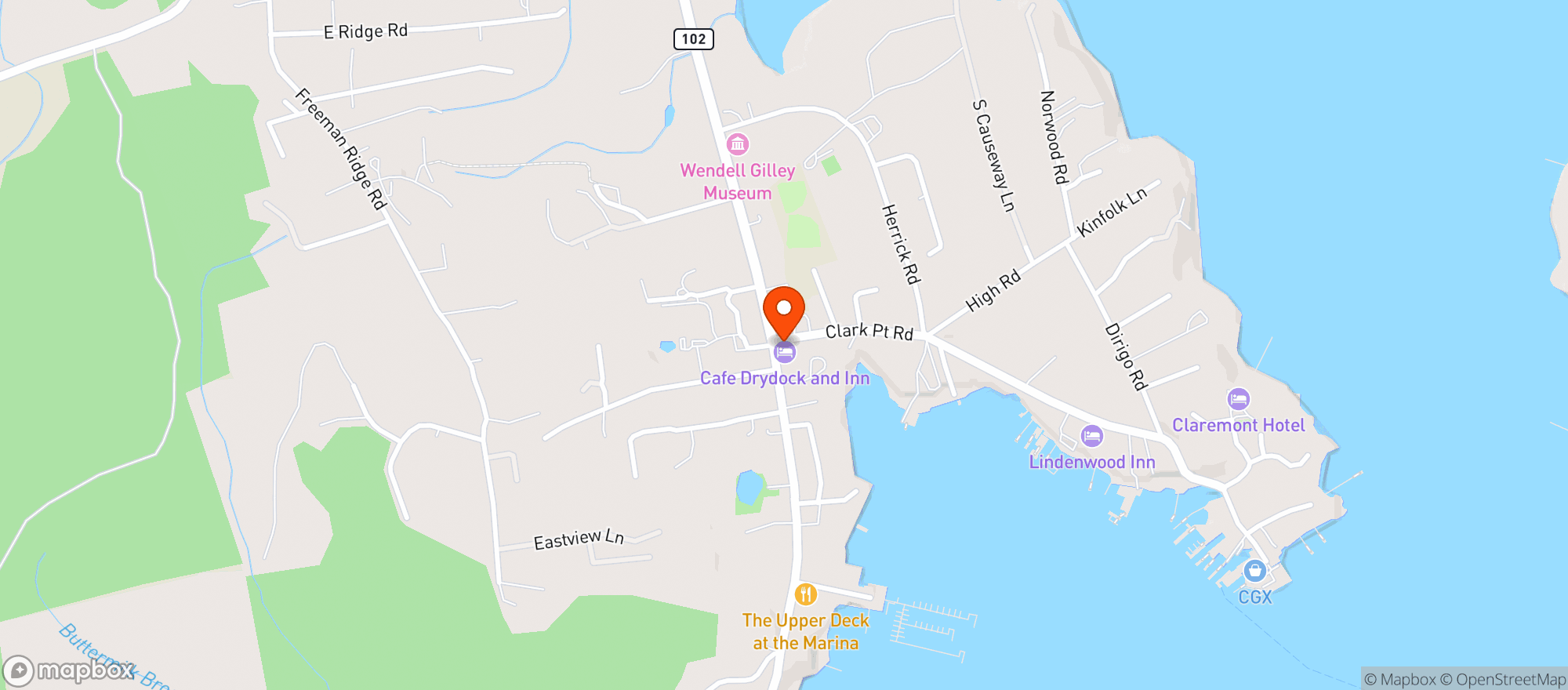Map showing Sawyer's Specialties