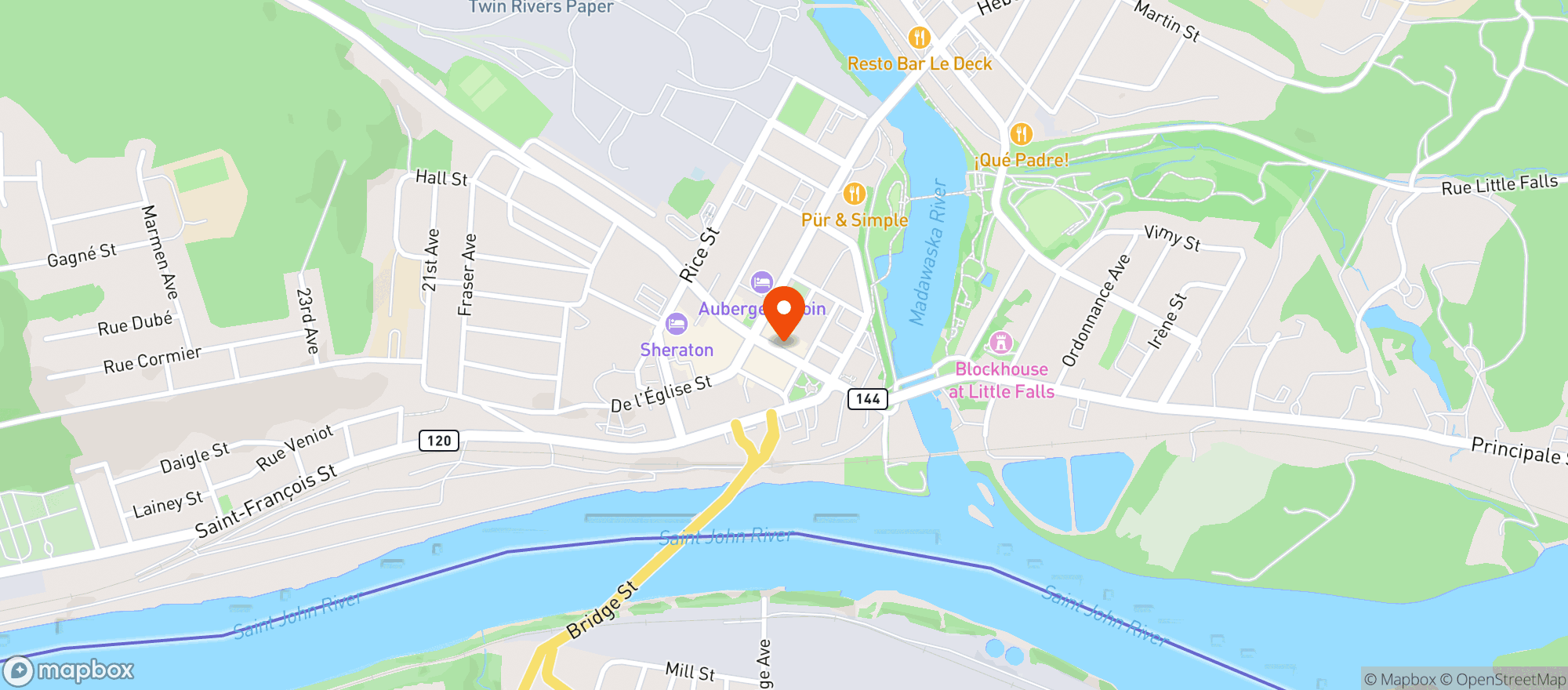 Map showing Escompte en Folie